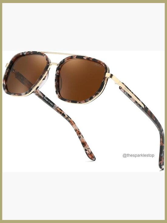 Acetate Frame Polarized Sunglasses with UV400 Protection main image 4